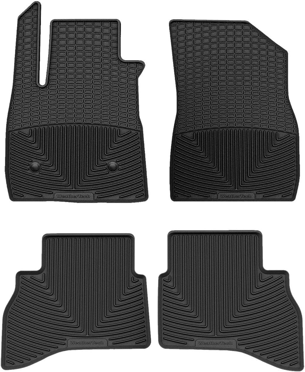 WeatherTech All-Weather Floor Mats for Buick Encore GX 1st & 2nd Row (W556-W560), Black