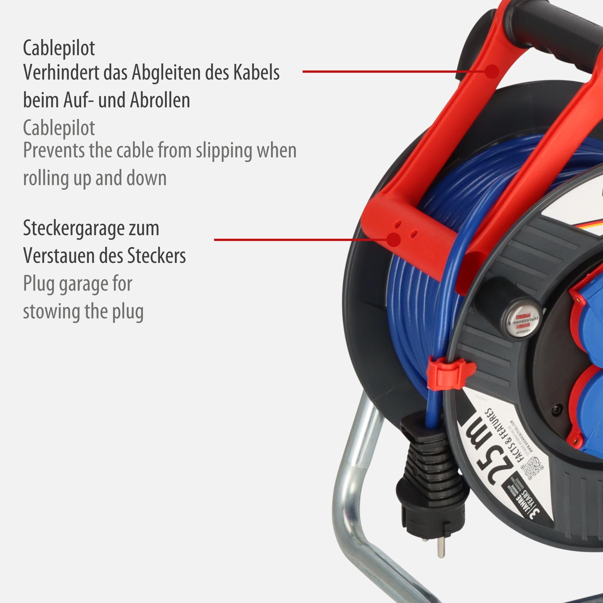 Brennenstuhl 25m AT-N05V3V3-F 3G1,5 3AC outlet(s) 25m prolunghe e multiple