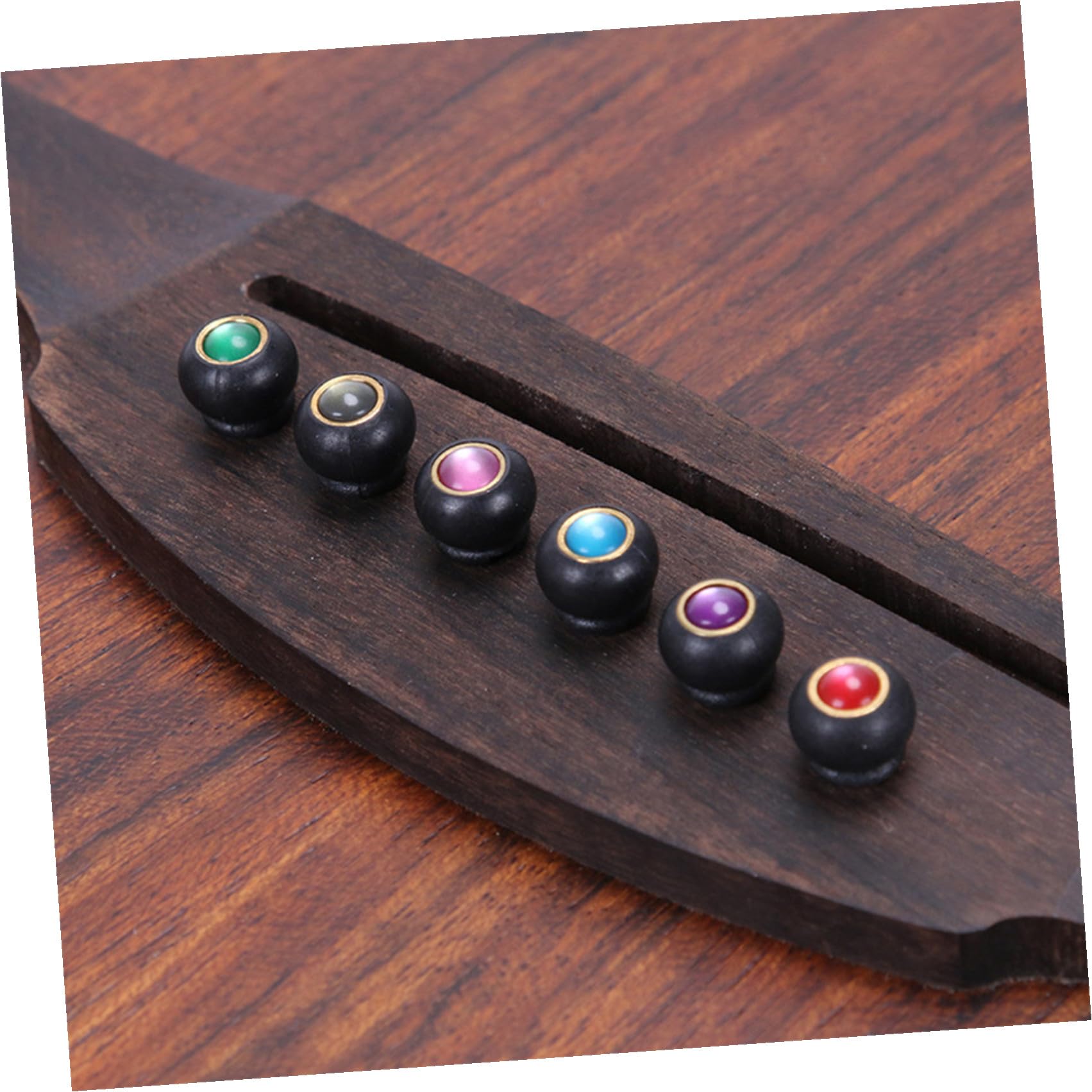 TOYANDONA 30pezzi Piroli Per Chitarra Folk Acciaio Da Accessorio Per Strumenti Musicali Pegs Per Corde Di Alta Qualità Per Chitarre Acustiche e Folk Facili Da Installare e Resilienti