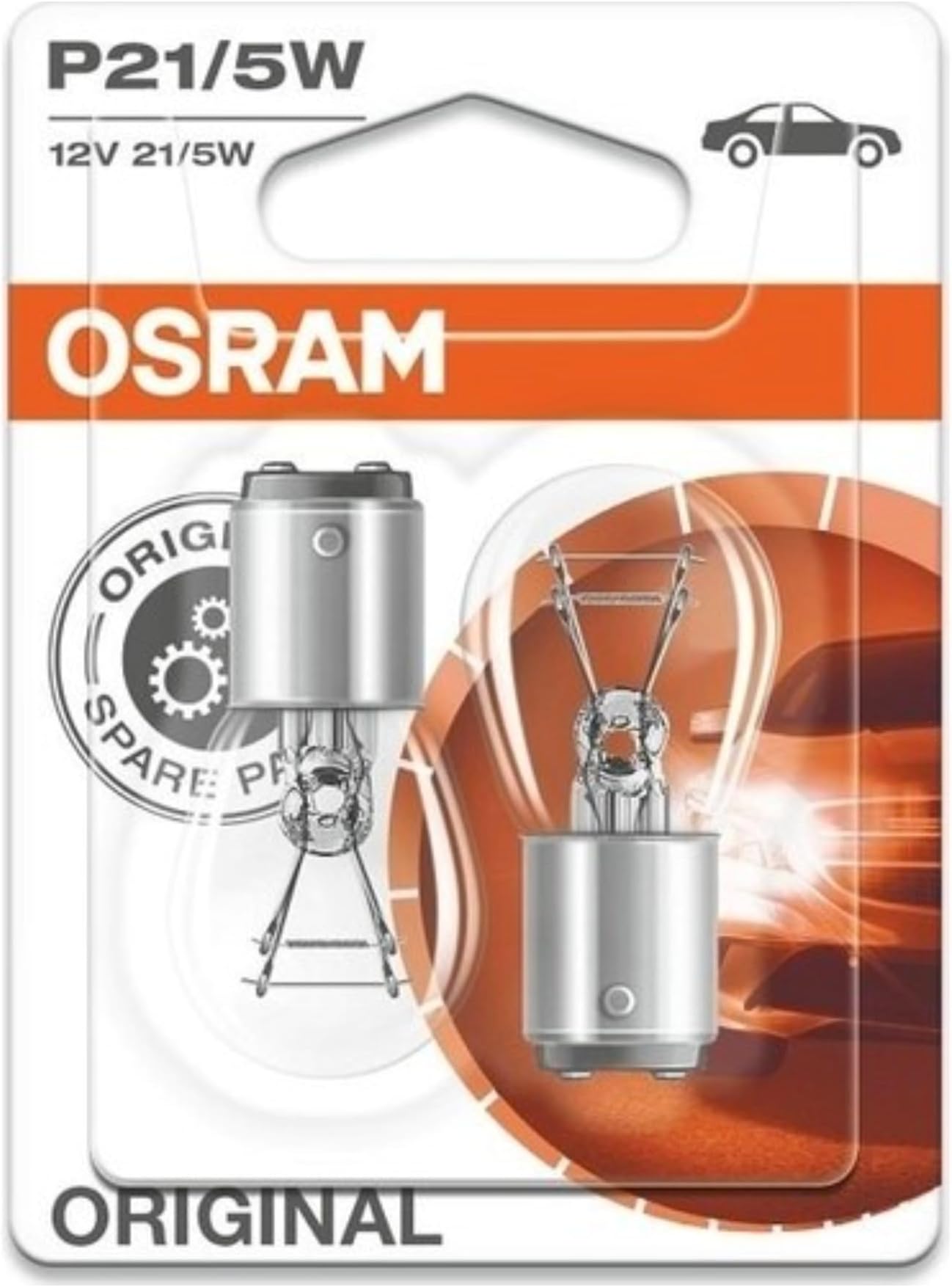 OSRAM 7507-02B ORIGINAL PY21W Halogen signal lamp, turn indicator light ...