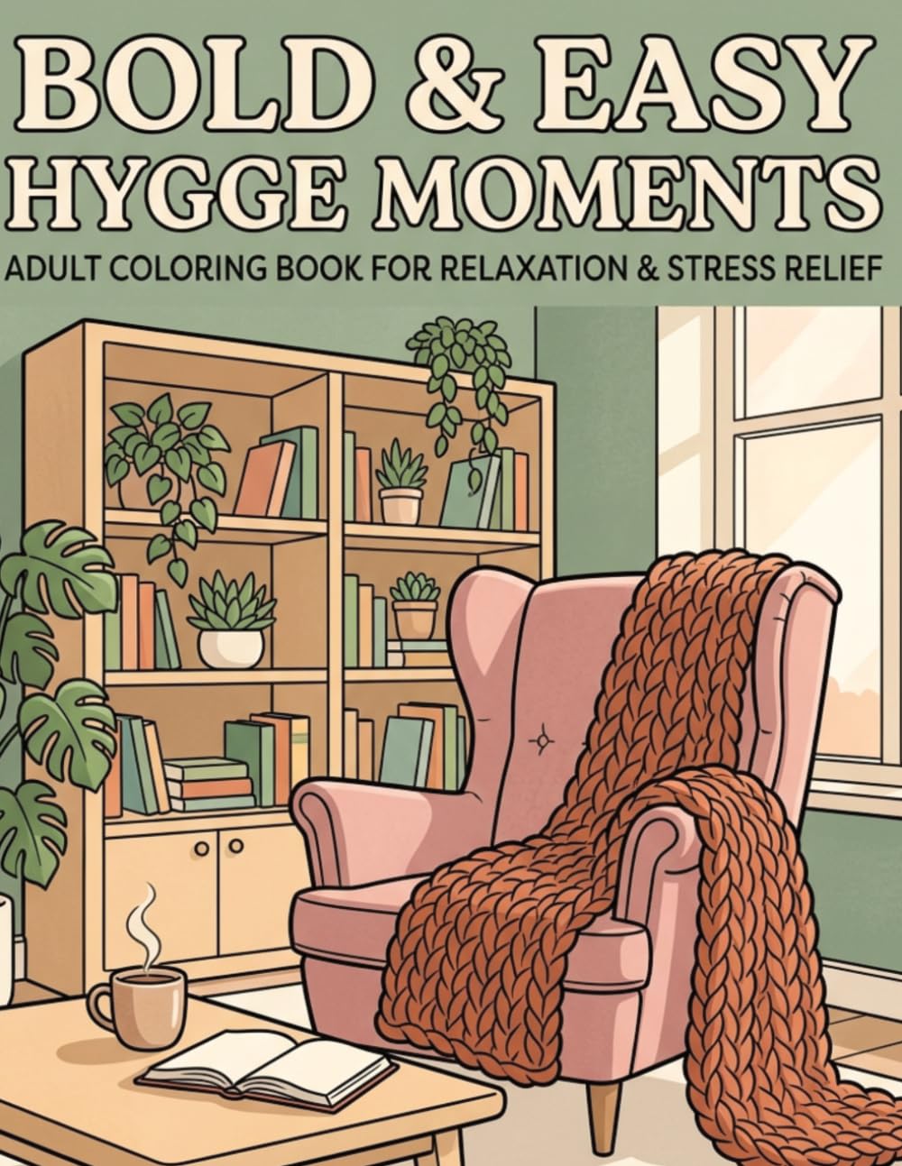 BOLD & EASY HYGGE MOMENTS: ADULT COLORING FOR RELAXATION & STRESS RELIEF