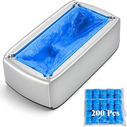Máquina de cubiertas de zapatos dispensador automático de cubiertas de zapatos con 200 piezas de cubierta de zapatos de plástico desechable para el