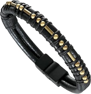 Custom Morse Code Bracelet for Men Leather Bracelet Anniversary Gift for Him Personalized Memorial Gift for Loss of Father Brother Dad Birthday Gift Jewelry Boyfriend Graduation Gift for Son