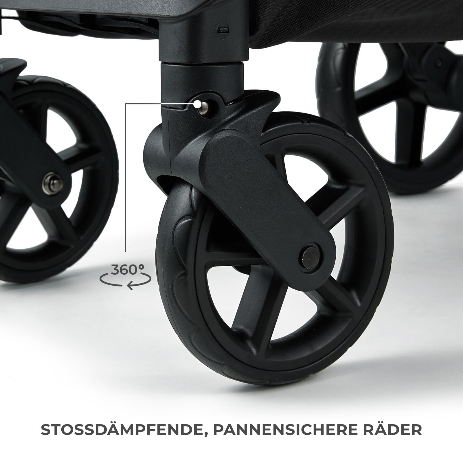 Kinderkraft LOOM Kompakter und leichter Buggy, automatisches Zusammenklappen, große pannensichere Räder, verstellbare Rückenlehne, ab Geburt bis 22 kg, Beige
