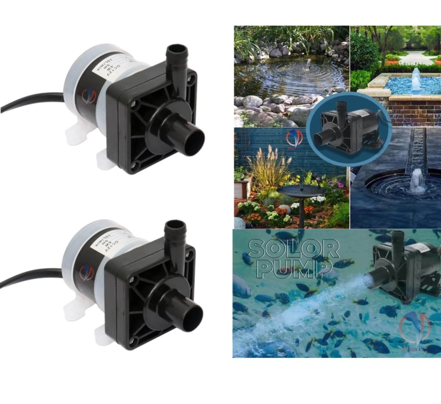 12 Volt DC water pump solar high pressure motor for cooler, fountain, aquarium fish tank for working model Brushless Magnetic Submersible (Pack of 2) (B0CNYSVL65) Amazon Price History, Amazon Price Tracker