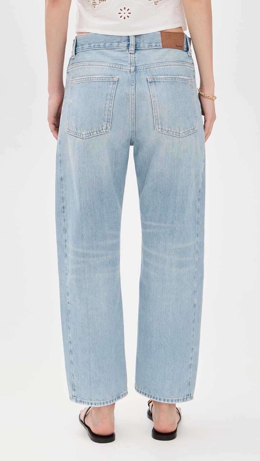 Madewell Women's Pieced Barrel-Leg Jeans in Redlands Wash - Image 3