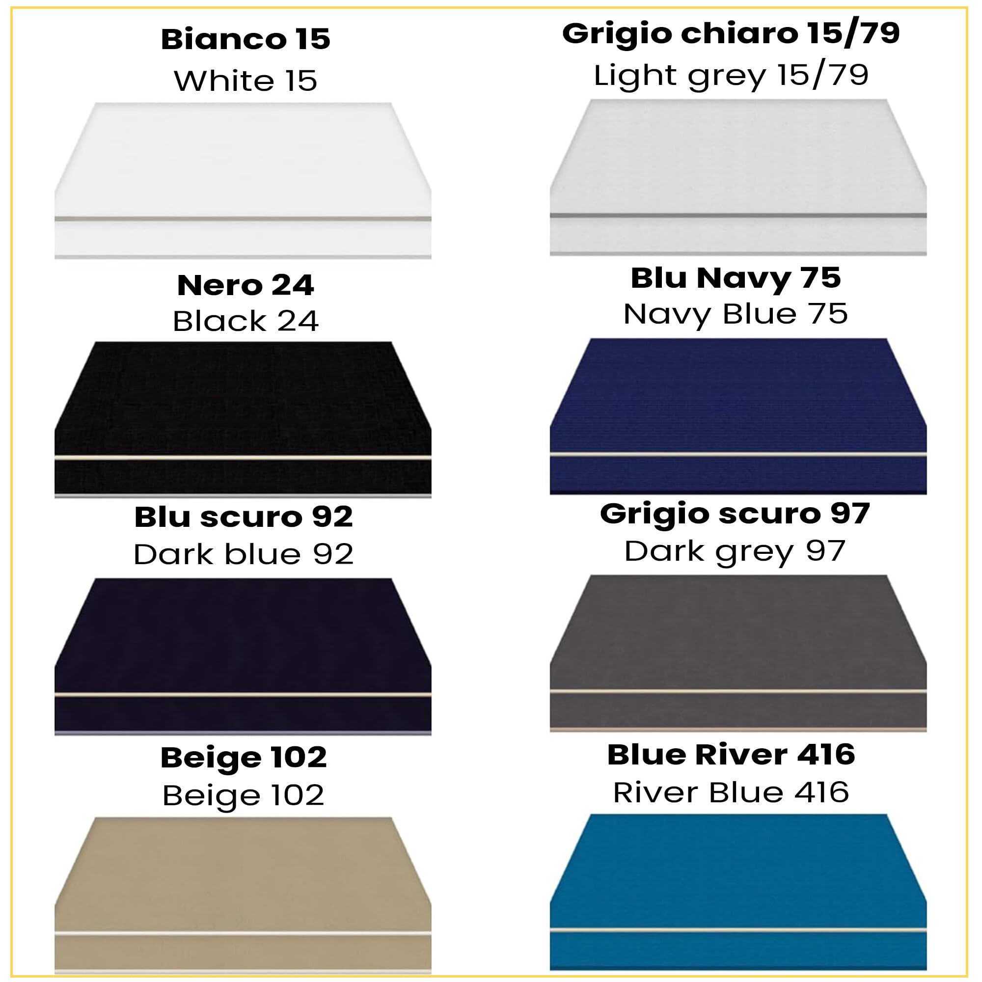 Tessuto Impermeabile al Metro Tempotest Resinato, Altezza Pezza 150 cm in diversi Colori. Stoffa per Tende da Esterno, Telo Tendalino Barca in Tessuto Idrorepellente Resistente (15/79 GRIGIO CHIARO)