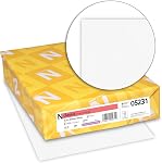 Neenah Classic Linen Premium Paper, 8.5 x 11, 24 lb/89 gsm, Avon Brilliant White, 97 Brightness, 500 Sheets (05231)