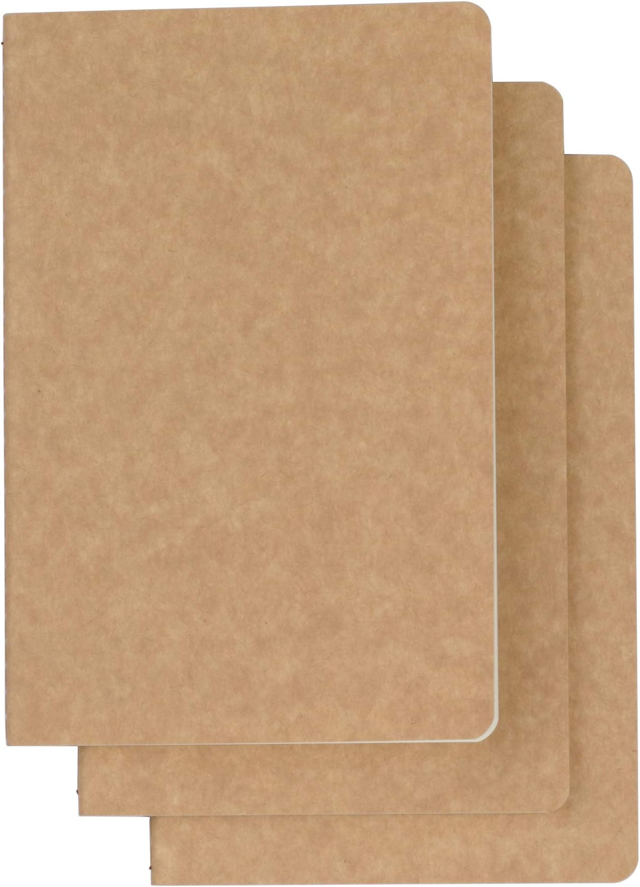 TWONE Travel Journal Set With 3 Notebook Journals Rounded corners 96 Pages