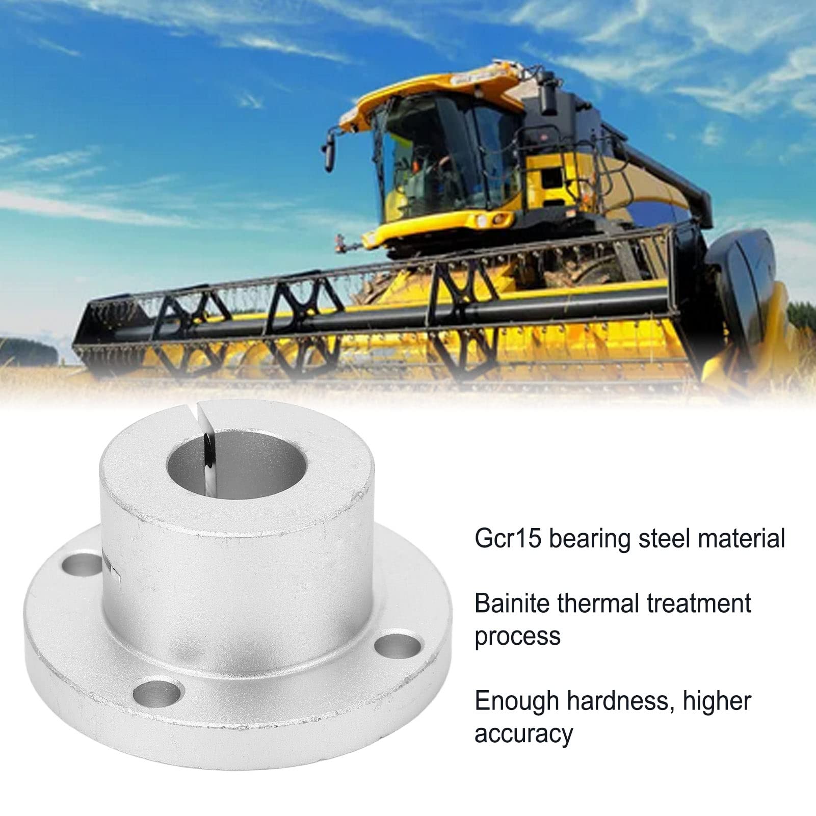 Round Flange Linear Ball Bearing,Gcr15 Bearing Steel Linear Ball Bearing Flanged Motion Compact Wear Resistant Ultra High Accuracy Power Transmission Product