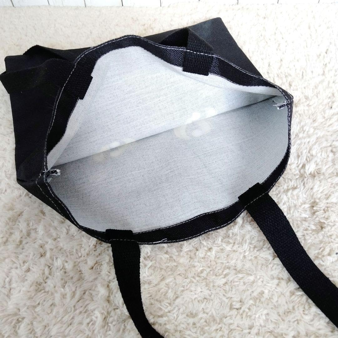 Amazon.co.jp: 黒猫 フェイストートバッグブラック エコバッグ