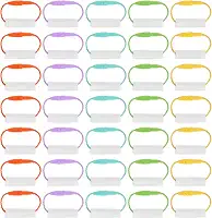 Mabor 30 etiquetas impermeáveis de creche, etiquetas de nome de sapatos para roupas, bolsas escolares, garrafas de água, material escolar, etiquetas de nome escritíveis para itens infantis distintos