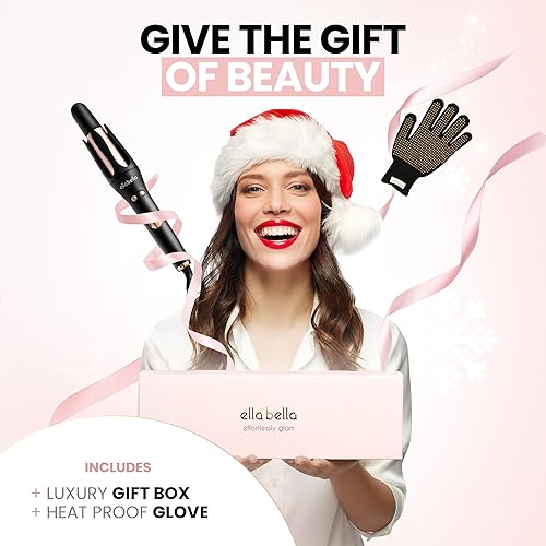 Miniatura 4 de ELLA BELLA Rizador giratorio automático  Rizadores automáticos de pelo  Fácil de usar  Pantalla digital para controlar con precisión la temperatura