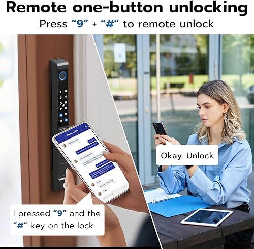 Miniatura 6 de Cerradura de puerta corrediza de cristal, cerradura inteligente con huella dactilar, teclado RFID, aplicación Bluetooth, electrónica digital,