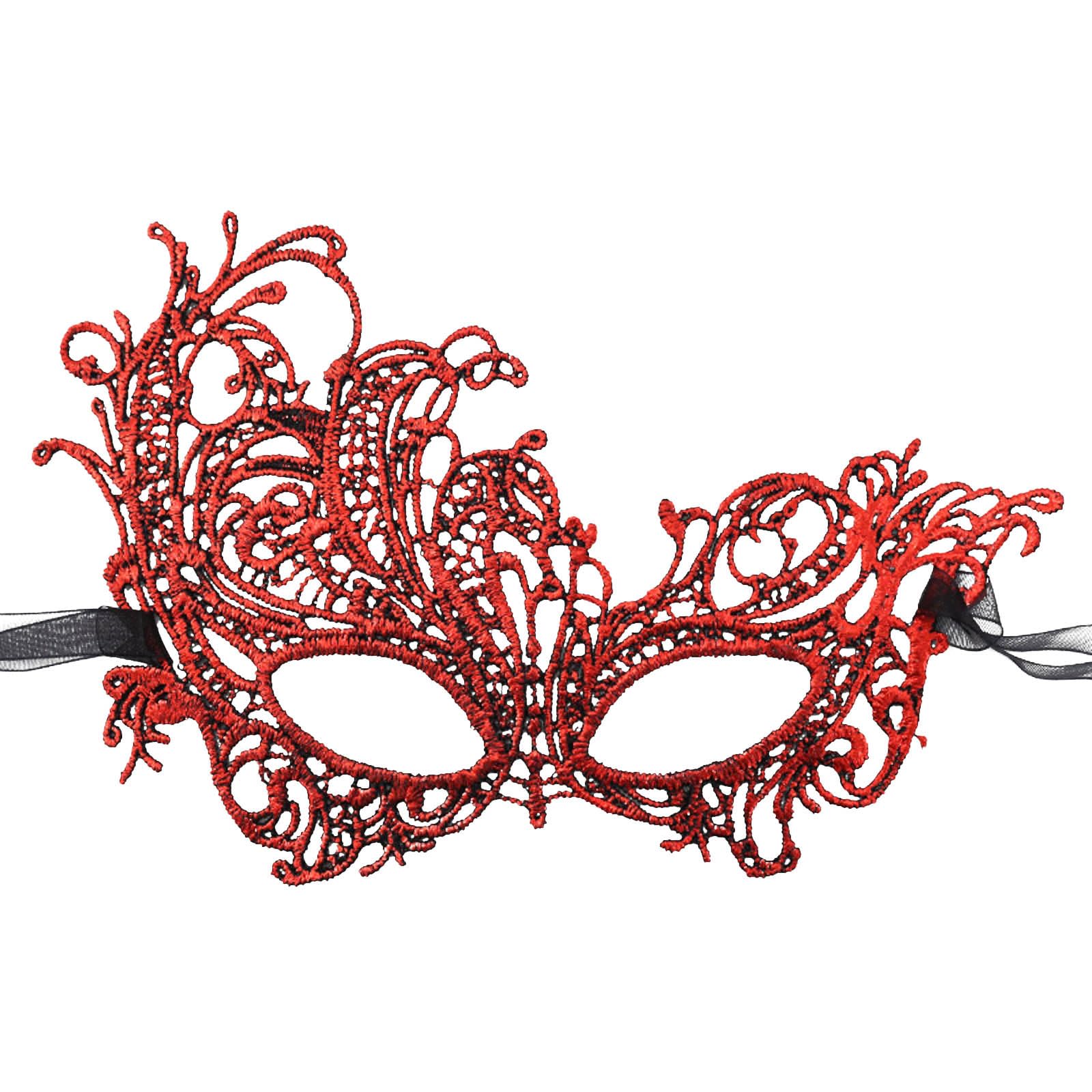 Lace Masquerade Mask For Women Venetian Party Mask Carnival Mask Rave Masquerade Mask Silver Masquerade Mask Carnival Party Dress Up Dress (One Size)