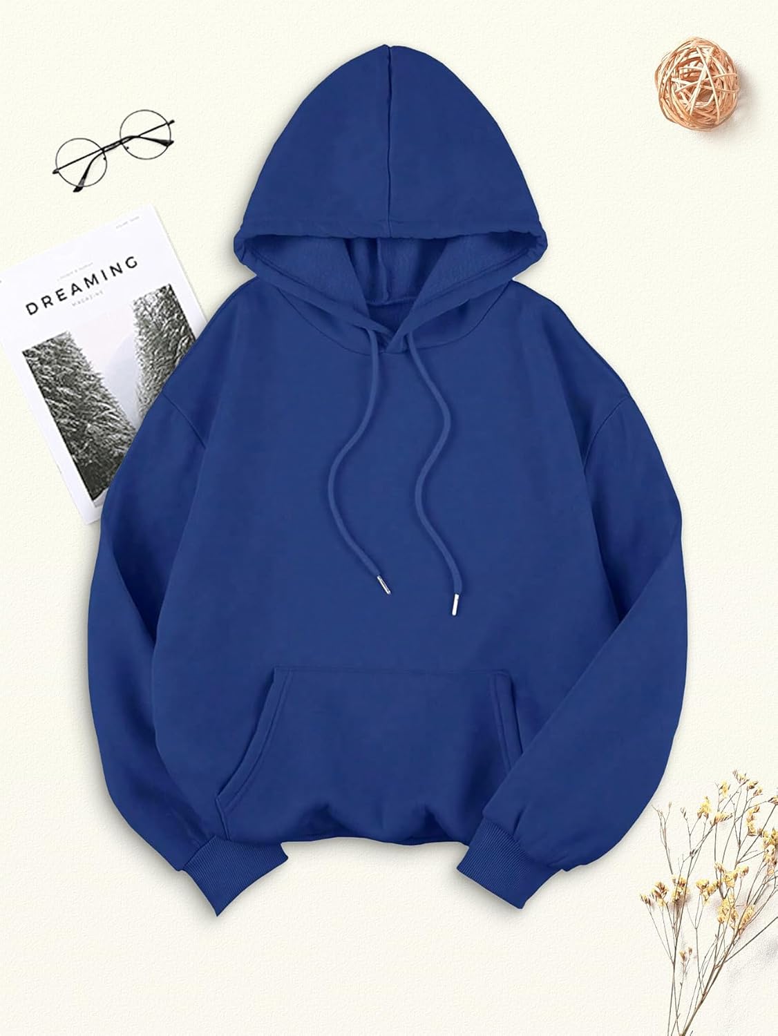 Baonmy Star Graphic Hoodies Y2k Leopard Print Oversized Fleece Hoodie Long Sleeve Pullover Sweatshirt for Women Streetwear - Image 3