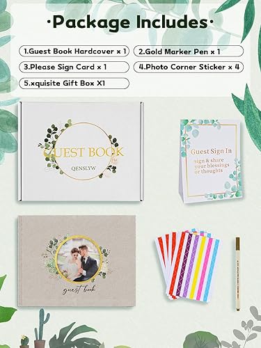 Miniatura 6 de Polaroid - Libro de invitados de boda, libro de invitados de boda, recepción, papel grueso, tapa dura, 8 x 10 pulgadas, alternativa personalizada