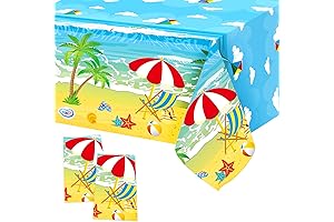 Summer Beach Tablecloth 2-Pack: Essentials for a Tropical Paradise