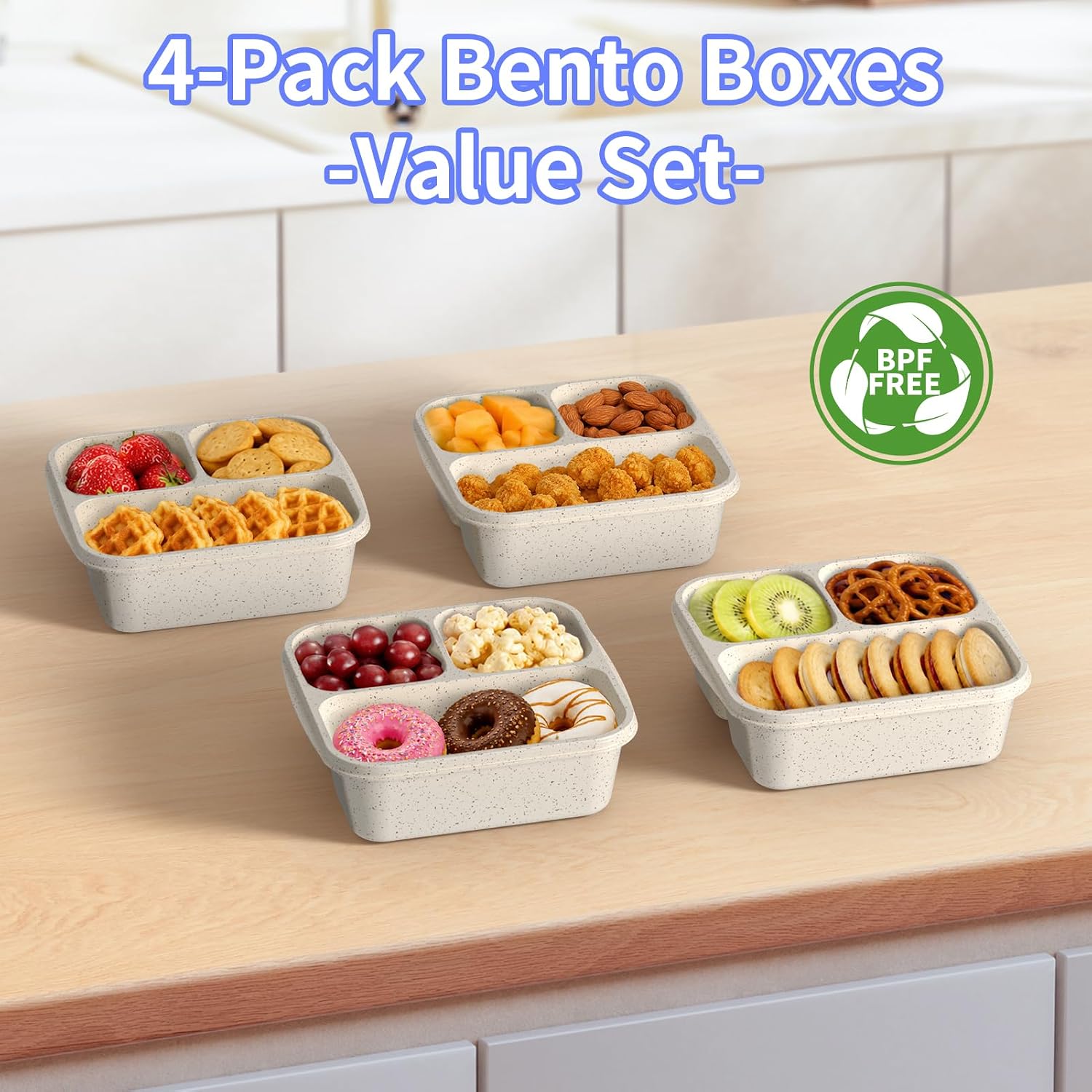 Bento Box Kids Compartment Lunch Containers