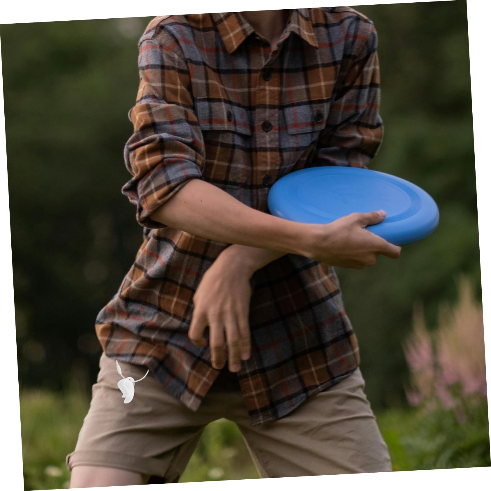 Yardwe 2pcs Compact Disc Clip Portable Clamp for Flying Discs Plastic Carrier