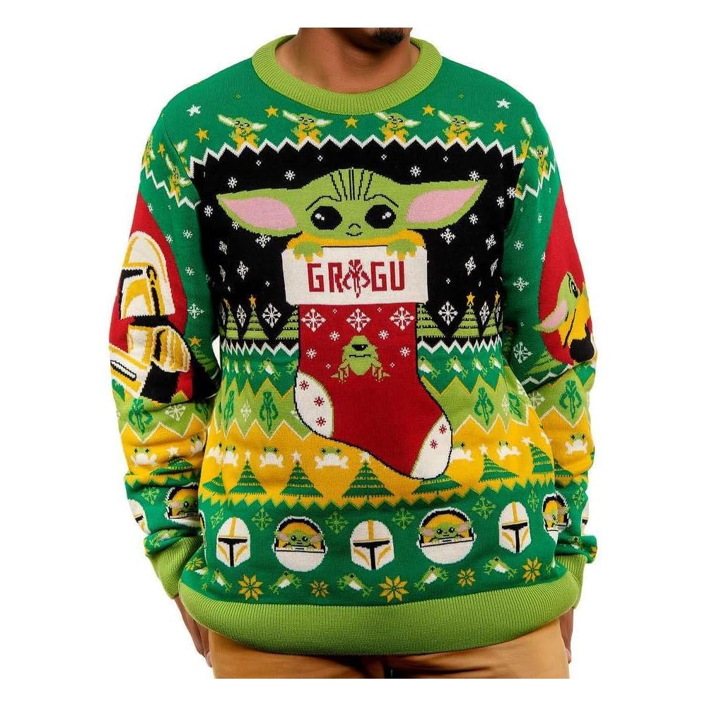 Star Wars Baby Yoda Christmas Jumper Gift for Men or Women (Size: XXXL)