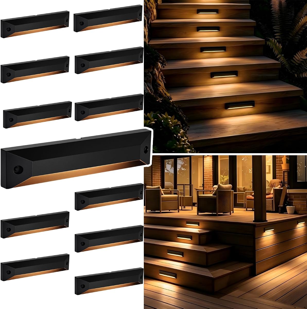 Gardencoin 8 Inch Low Voltage LED Step Lights