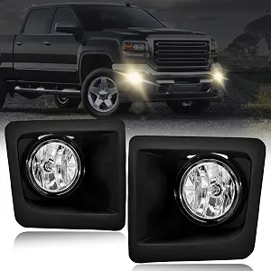 SINYATO INDUST Halogen Fog Light Assembly for 2014–2015 GMC Sierra 1500 (Pair)