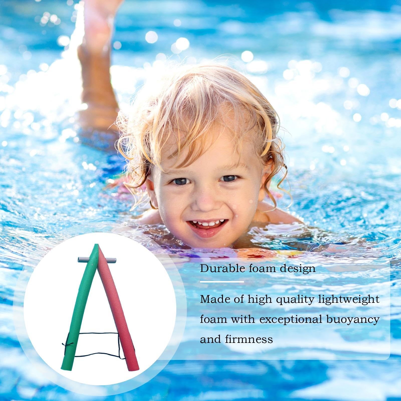 Pool Noodles para Adultos Flotantes, Resistentes, Alta Visibilidad, | Flotadores de espuma para adultos Para niños, hombres, mujeres, familia, exteriores, verano, viajes, río,