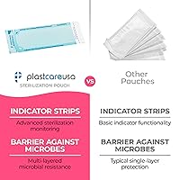 Vista 3 de 1000 bolsas de esterilización autosellantes de 3.5 x 10 pulgadas (5 cajas de 200)