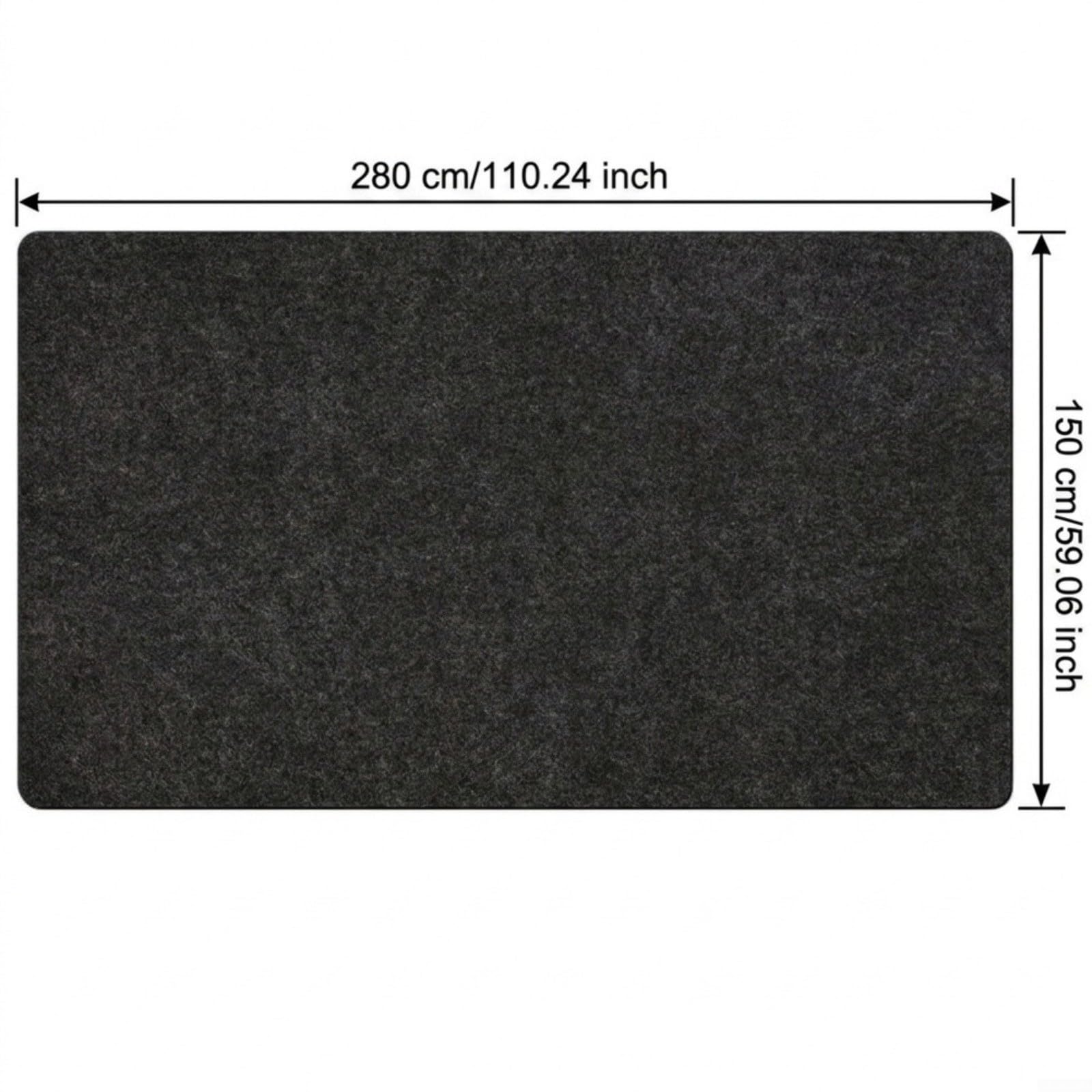 Tapis de pour Sol BBQ Imperméable 150x280 cm, Protection Anti-Huile pour Garage et Terrasse, Nettoyage pour Facile,