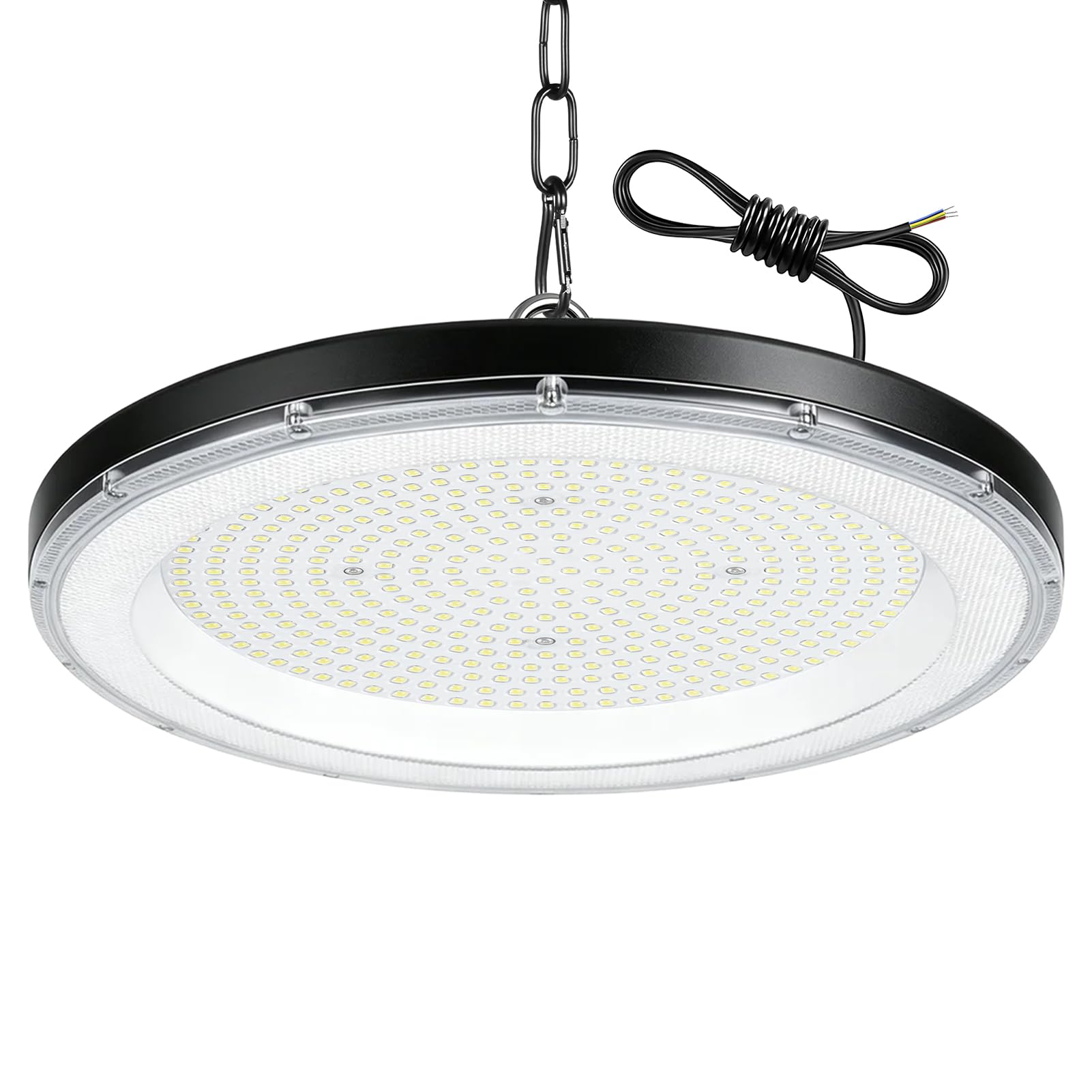Hondony 800W UFO High Bay Light,80000LM 6500K Cool White Led Garage Lighting, IP65 Waterproof Industrial Lamp, Warehouse Lighting for Factories, Garage, Workshop