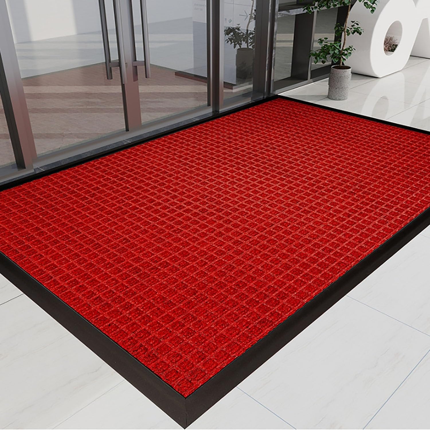 HARVEST HOUSE Paillasson D'entrée Extérieur Intérieur Personnalisé, Personnalisable Tapis avec Logo de Marque et Texte Paillasson pour Entreprise, Hôtel, Restaurant, Bureau