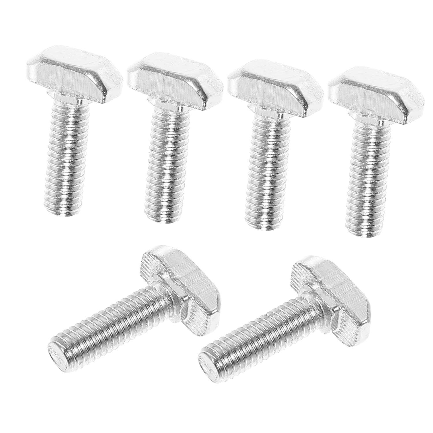 Stainless Steel t Bolt Set (30pcs) Metric Screw Kit M6x20 T-Slot Bolts for 3D Printers CNC Machines