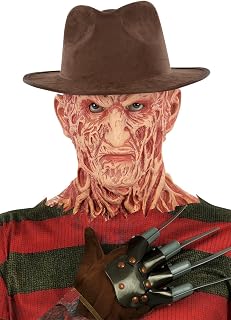 Smiffys 81042 Nightmare On Elm Street, Freddy Krueger Hat, Men, Brown, One Size