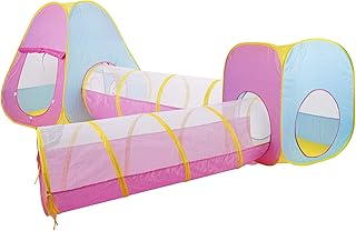 pop up play tent with tunnel