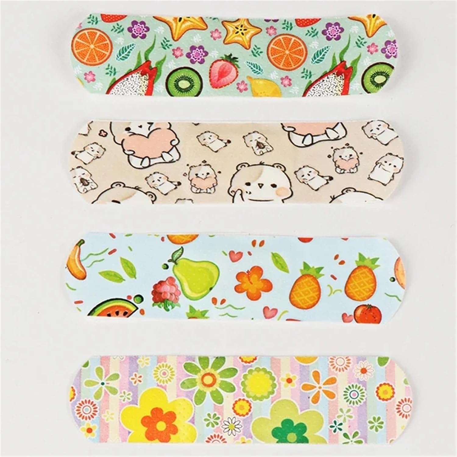 Adhesive Bandages Cartoon Pattern Water Resistant Hemostasis Band Aid Stickers for Children Adhesive Bandage Wound Plaster First Emergency Kit(C66-80pcs)