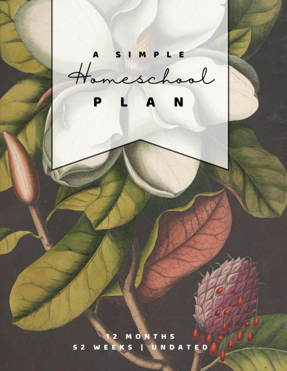 A Simple Homeschool Plan by Young Ravens: Complete Undated 52 Week Lesson Planning Notebook for Homeschool Moms