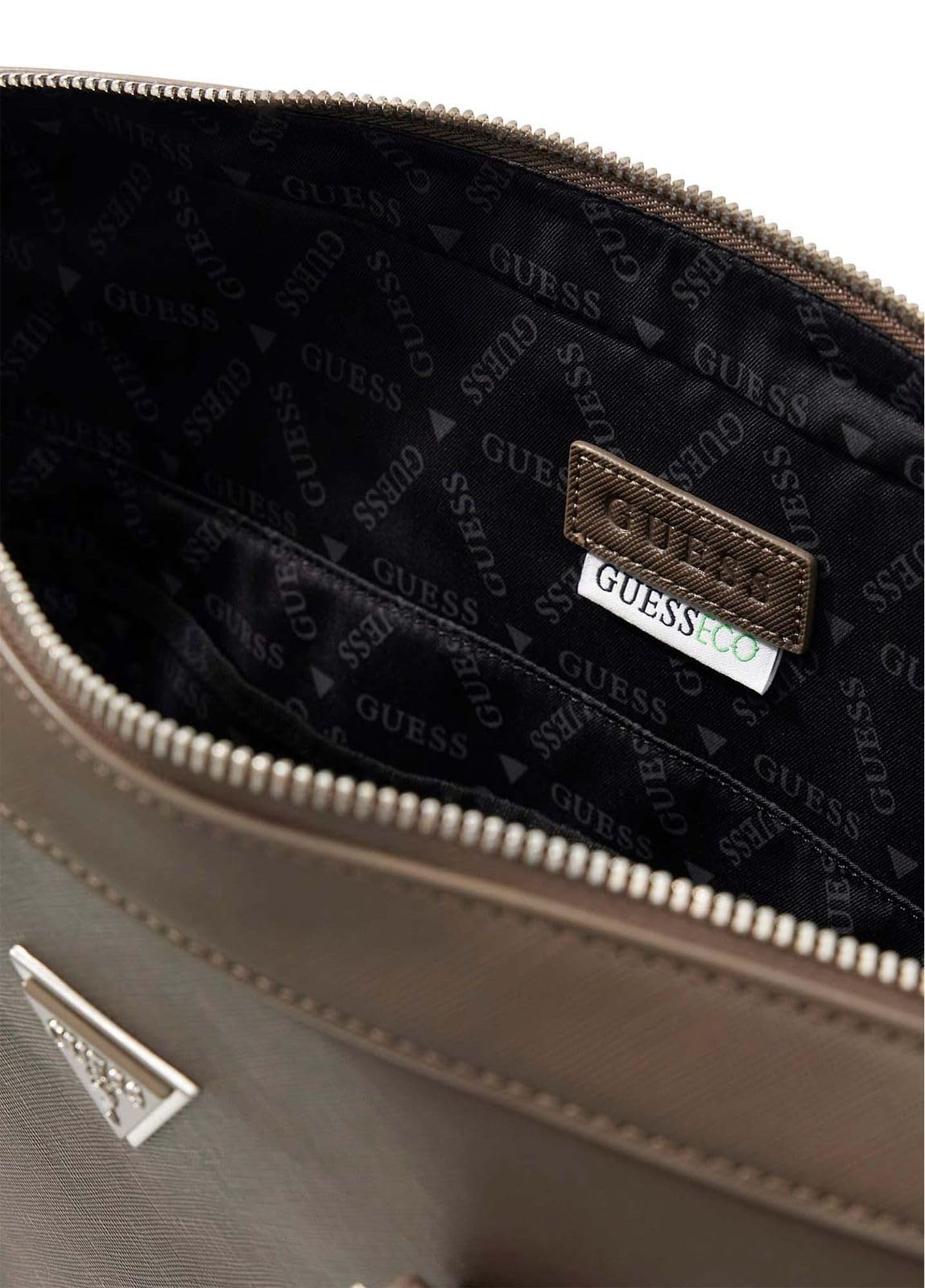 GUESS Businesstasche mit Laptopfach Milano Laptop Bag Brown Shitake taupe