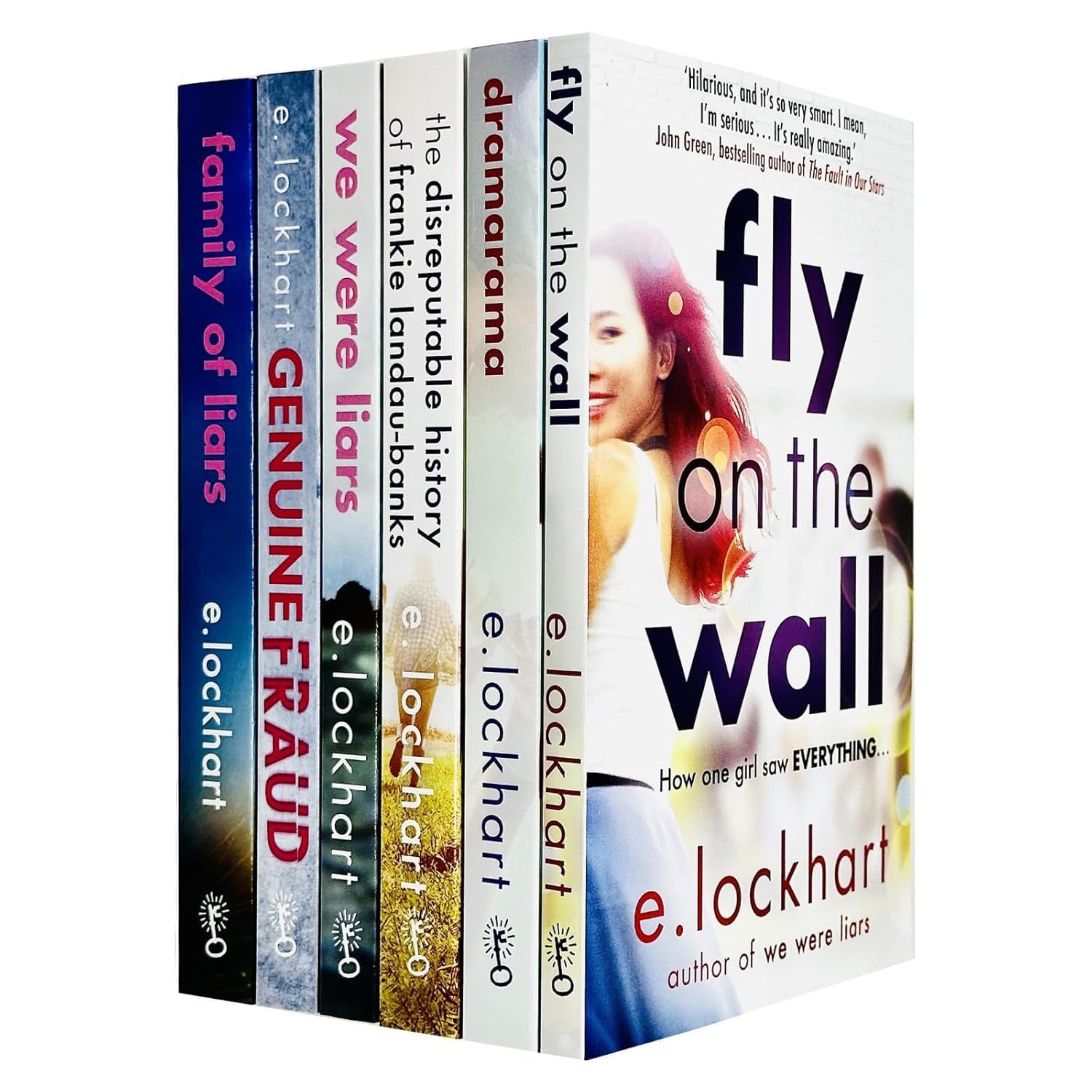 E. Lockhart Collection 6 Books Set (Fly on the Wall, Dramarama, The Disreputable History of Frankie Landau-Banks, We Were Liars, Genuine Fraud & Family of Liars)