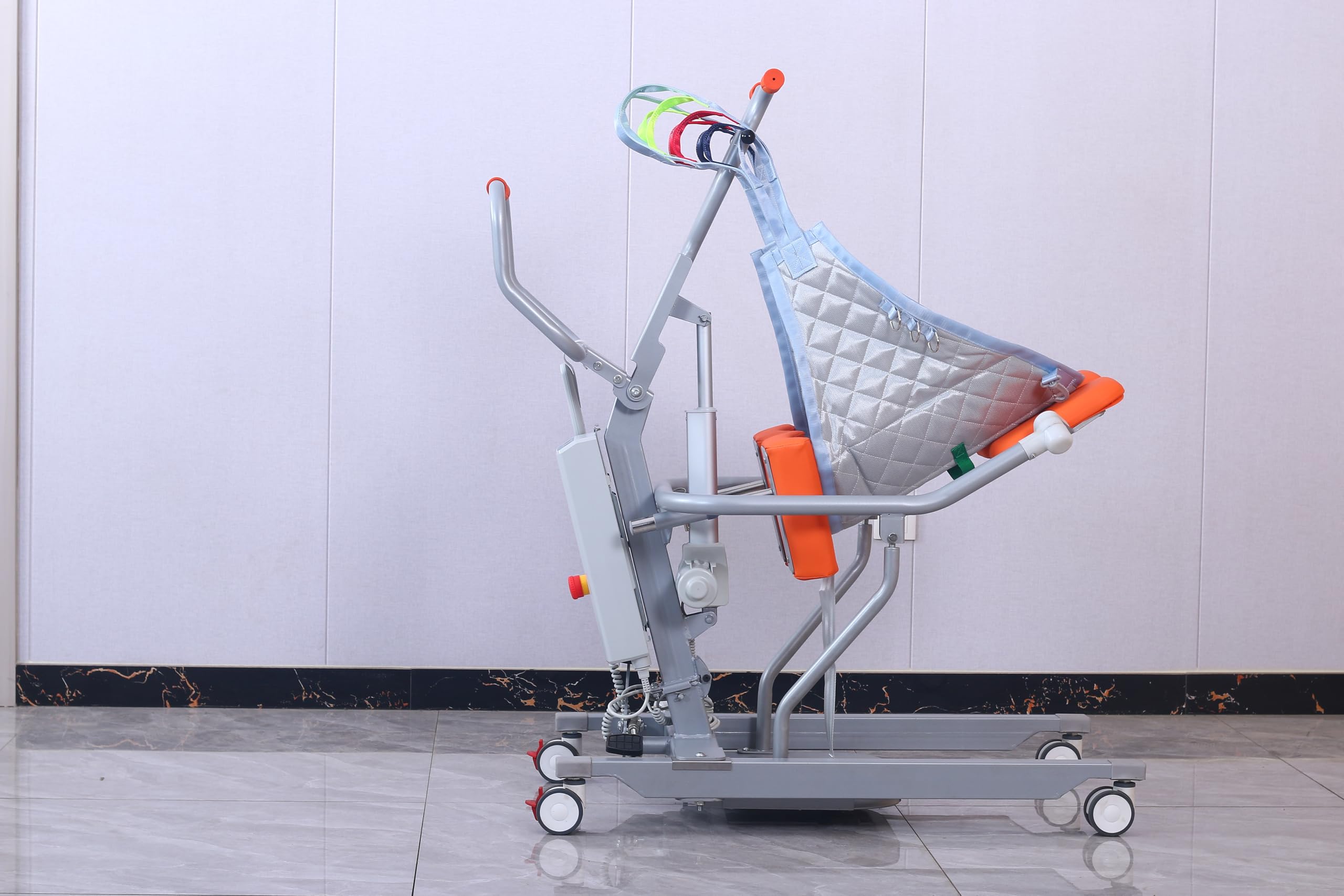 Genérico Sollevatore Elettrico disabili, Sistema di Sollevamento per Trasferimento Pazienti, Motore Potente 6000N Sedia Sollevamento Pazienti per Casa, Ospedale, Assistenza Sanitaria Up to 150kg