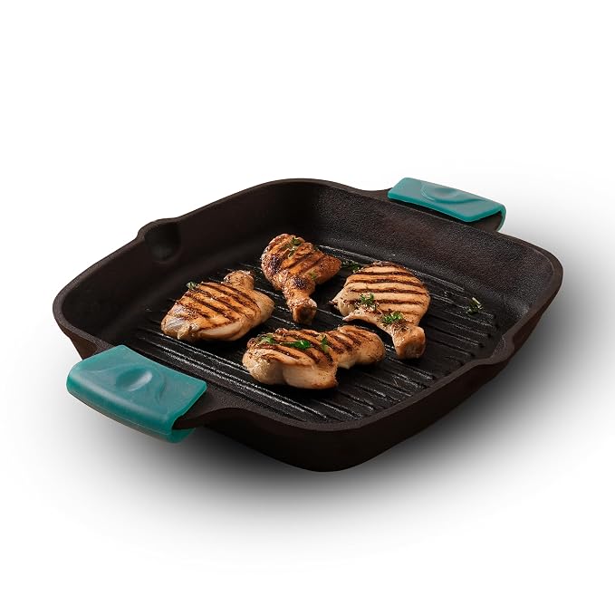 The Indus Valley Pre-Seasoned Cast Iron Grill Pan
