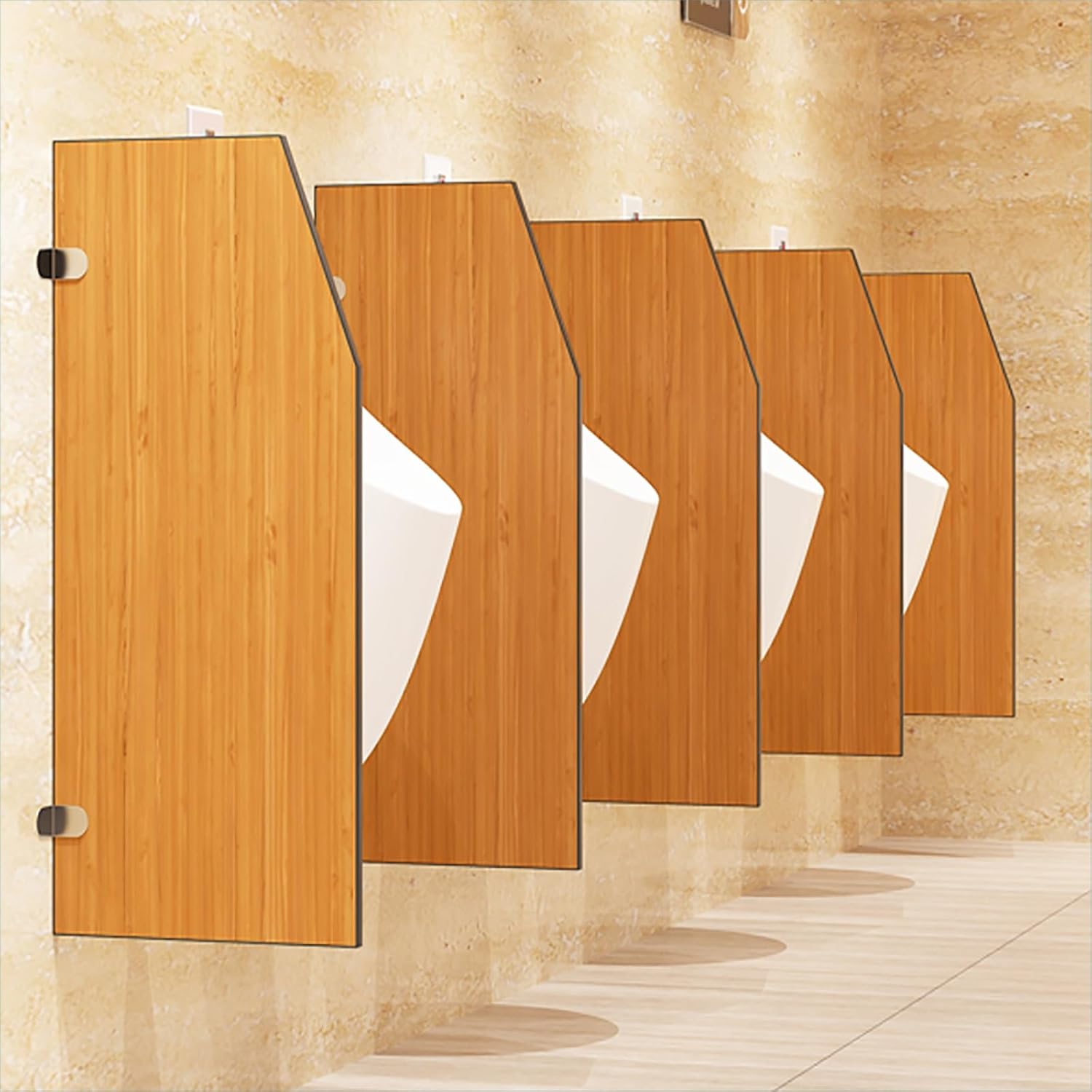 Men's Public Toilet Partition, Urinal Screen Toilet Partition, Wall-Mounted Men's Urinal Divider Privacy Partition Screen with Accessories, Toilet Protection Divider for Schools/Shopping Malls ( Color