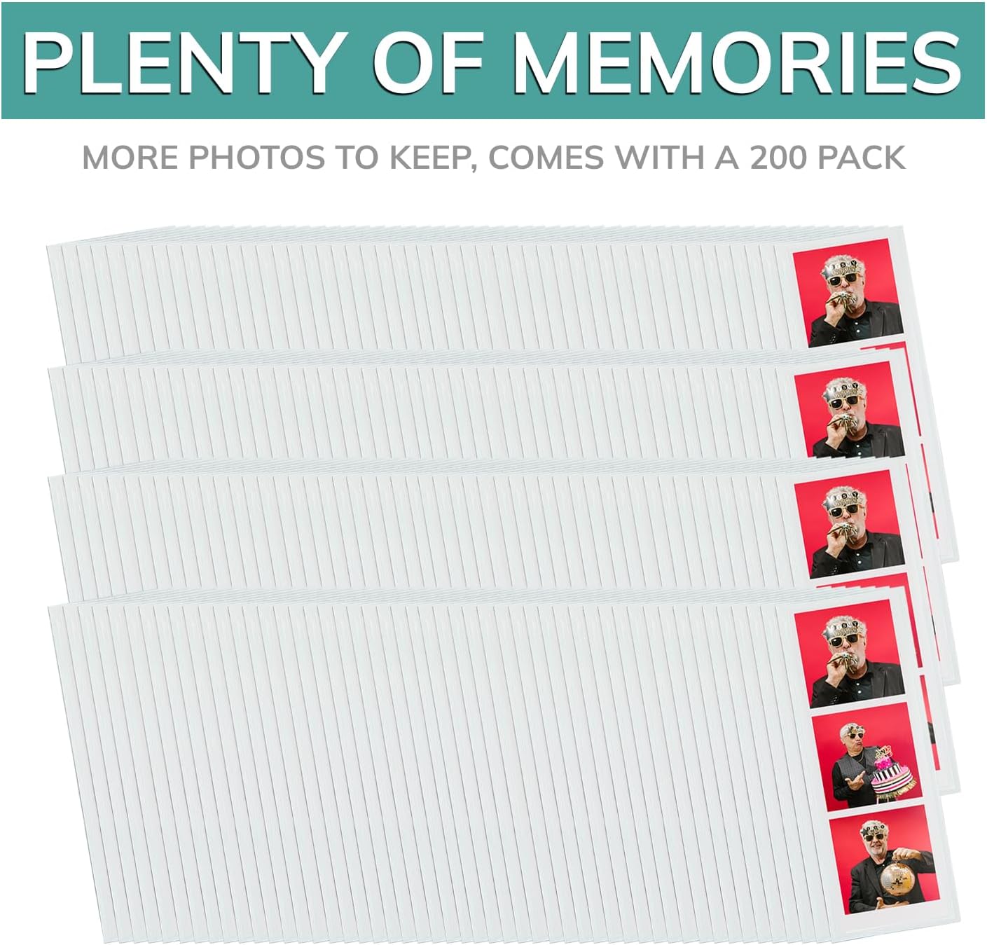 pbf PHOTO BOOTH FRAMES 2x6 Magnetic Picture Frames for Refrigerator | 2 x 6 Clear Magnetic Vinyl Frames for Photo Strips for Fridge (100-Pack)