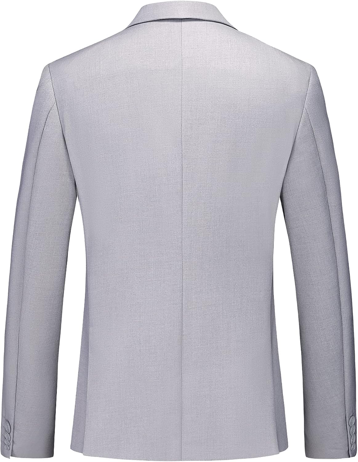 MOGU Mens 3 Piece Dress Suit Slim Fit One Button Side Vents Tuxedo