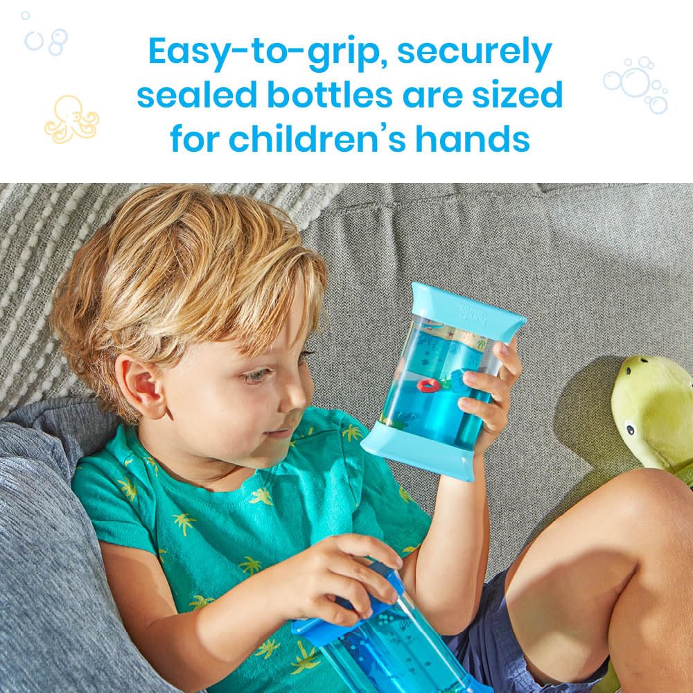 Learning Resources Tuby Sensoryczne Siły Oceanu, Zabawki Sensoryczne, Wiek 3+, Uspokajające Fidget, 2 Tuby
