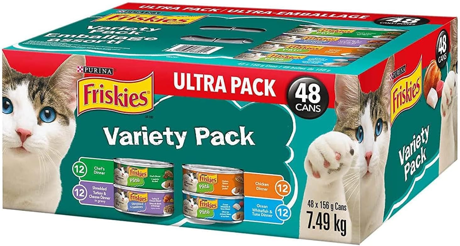 Purina Friskies Cat Food Variety Pack, 48 count, Multicolor Amazon.ae