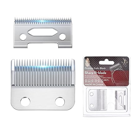 YHAYHO Professional Replacement Clipper Blades Precision 2 Holes Adjustable Clipper Blade Detachable Trimmer Replacement Blade Stainless Steel Replacement Blade, Senior Cordless Clipper Blade