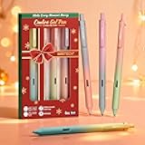 Fine Point Gel Pens: 0.5mm 4ct Retractable Click Pen Black Ink Gradient Aesthetic Color Pen Barrel Smooth Writing Journaling No Bleed Christmas Gift for Nurse Student Office