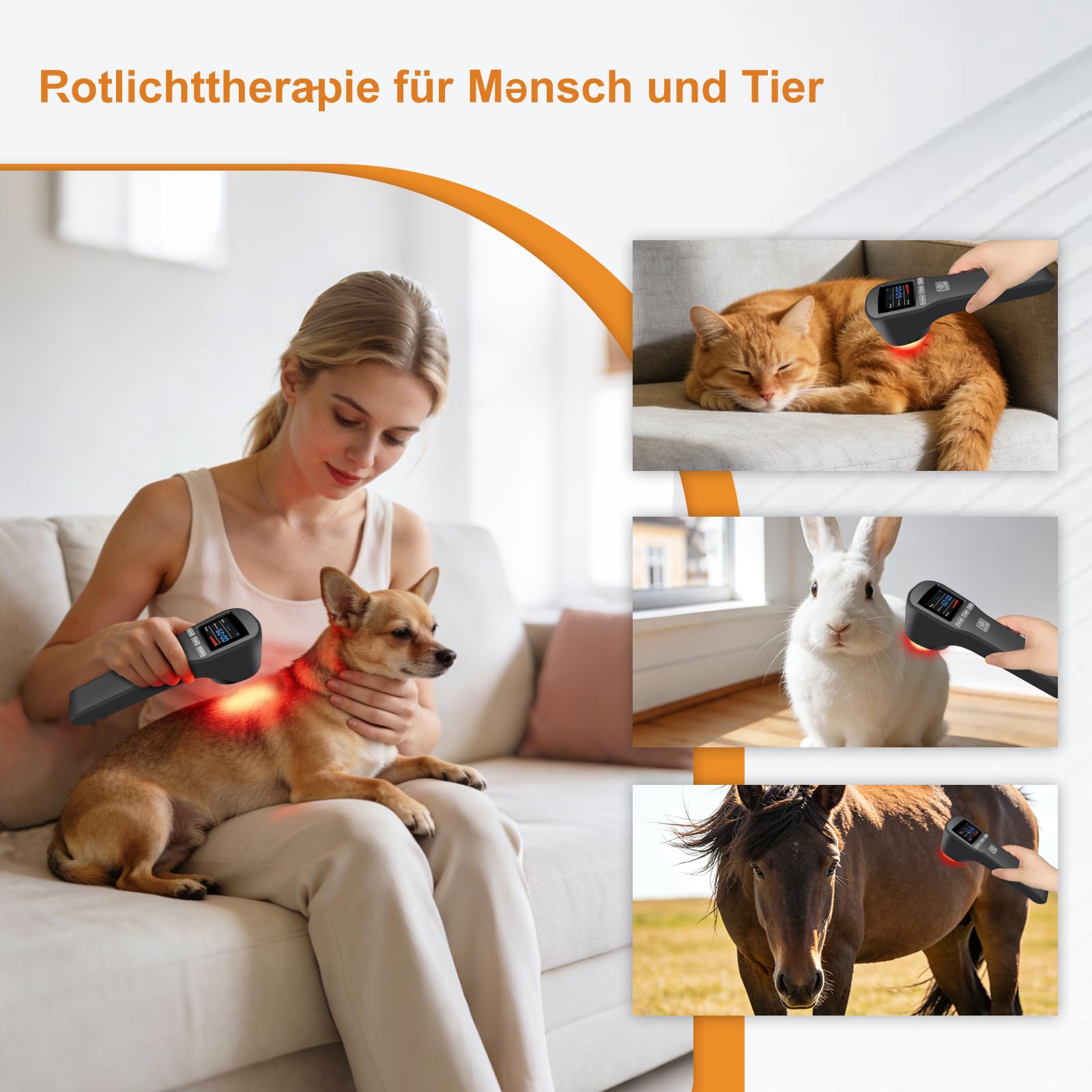 𝘙otlichtthera𝘱iegerä𝘵, 4x808nm+16x650nm, Na𝘩inf𝘳arot zu𝘳 Schme𝘳zlinde𝘳ung im Körpe𝘳, 𝘓icht 𝘵herapie-Sta𝘣 Schultern, Arme, Ellenbogen, Beine, Knie, Füße,Rücken,Haustiere,Hunde