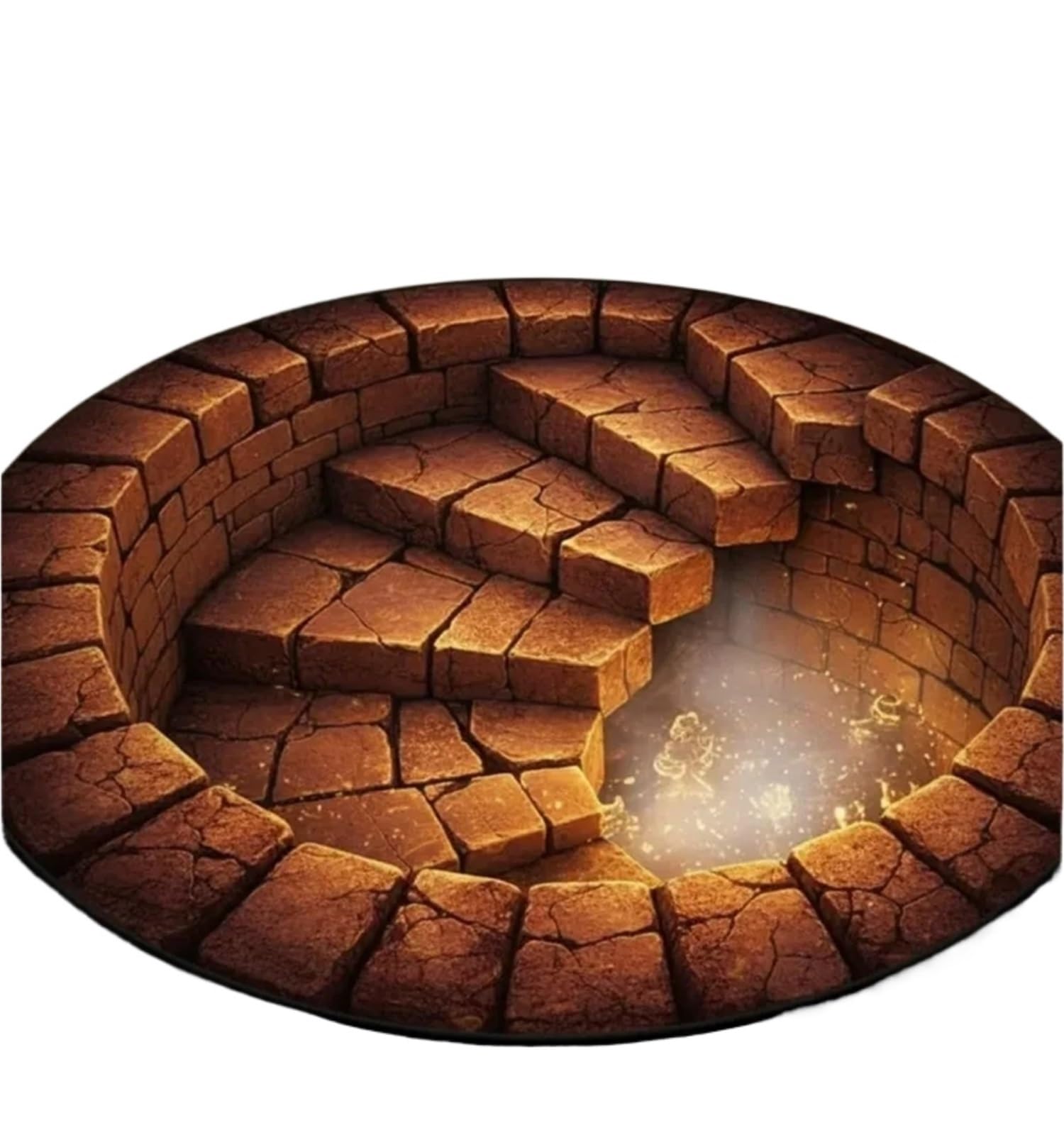 Tapis illusion d'optique rond pour surprendre et amuser vos proches